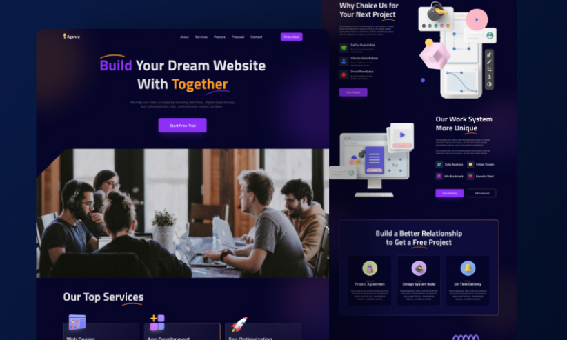 I will build and design a wordpress website using divi, elementor